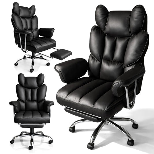 RELAX PRO swivel office chair with footrest
