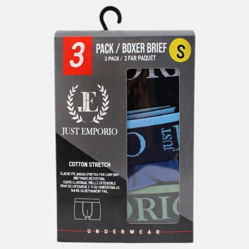 3-pack of Just Emporio men's boxer shorts
