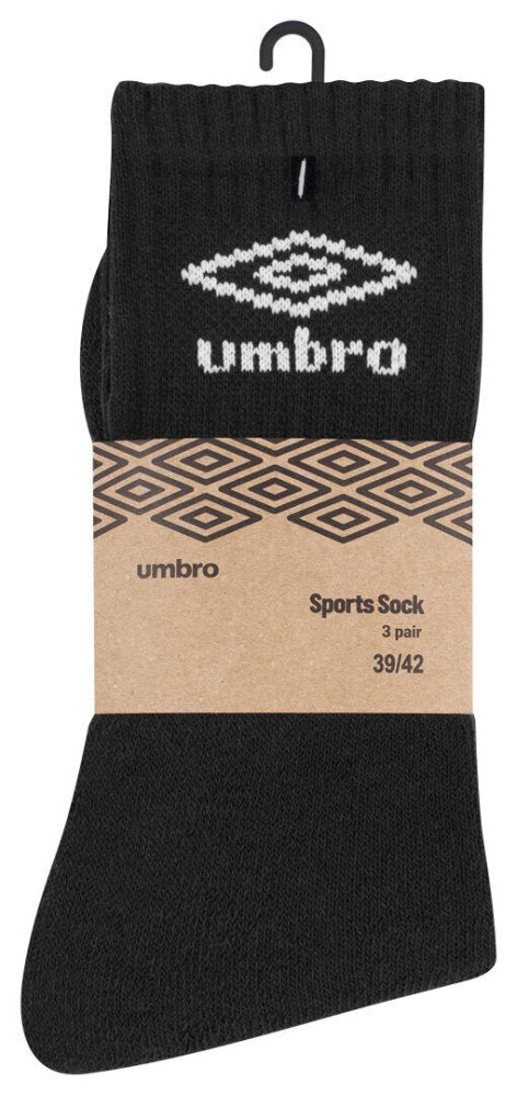 UMBRO® pack of 3 sports socks in a mix of colors