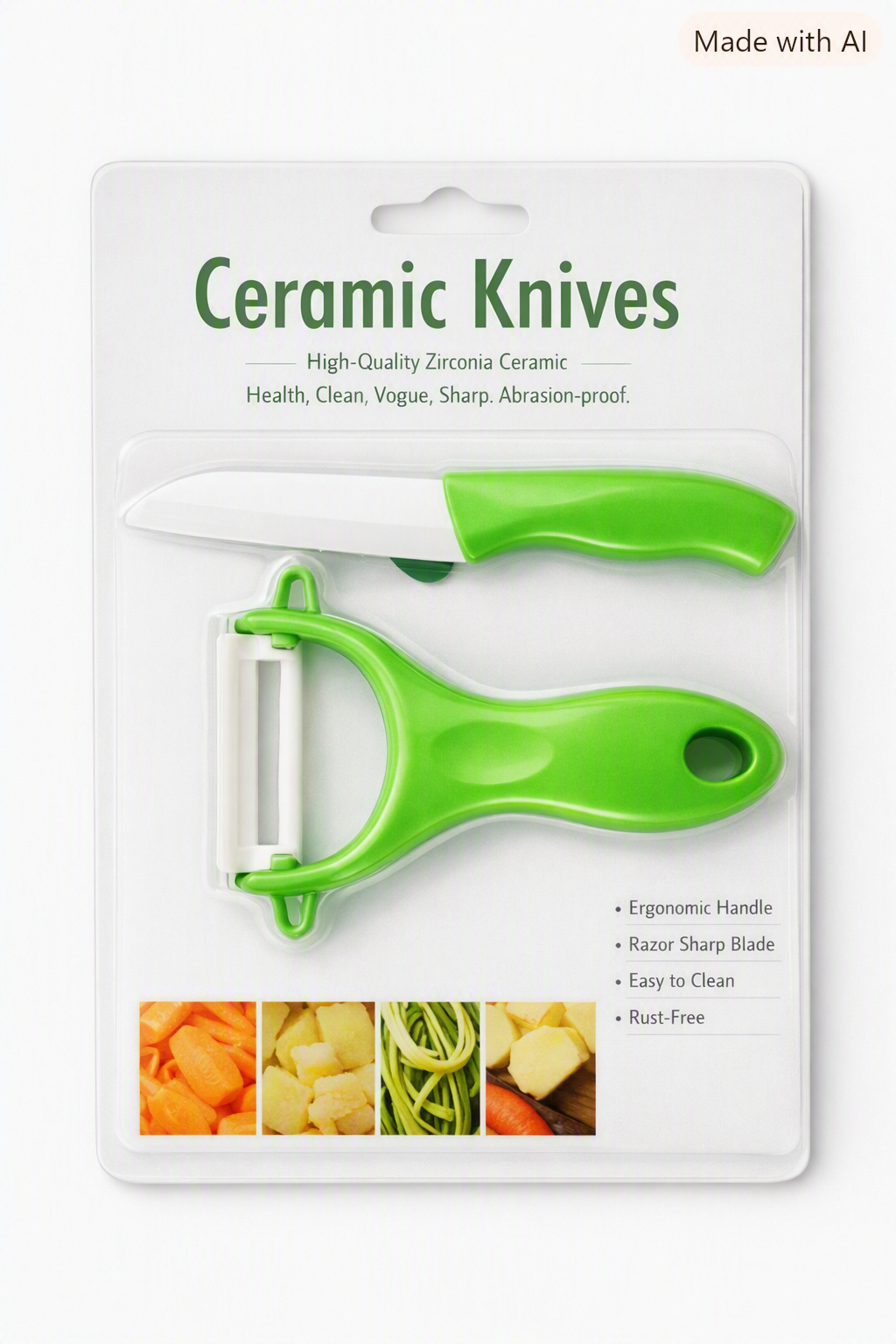 Ceramic knives black
