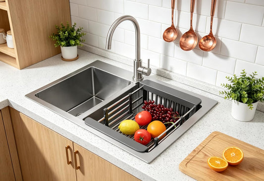 Drainer for sink  vegetable dish baske