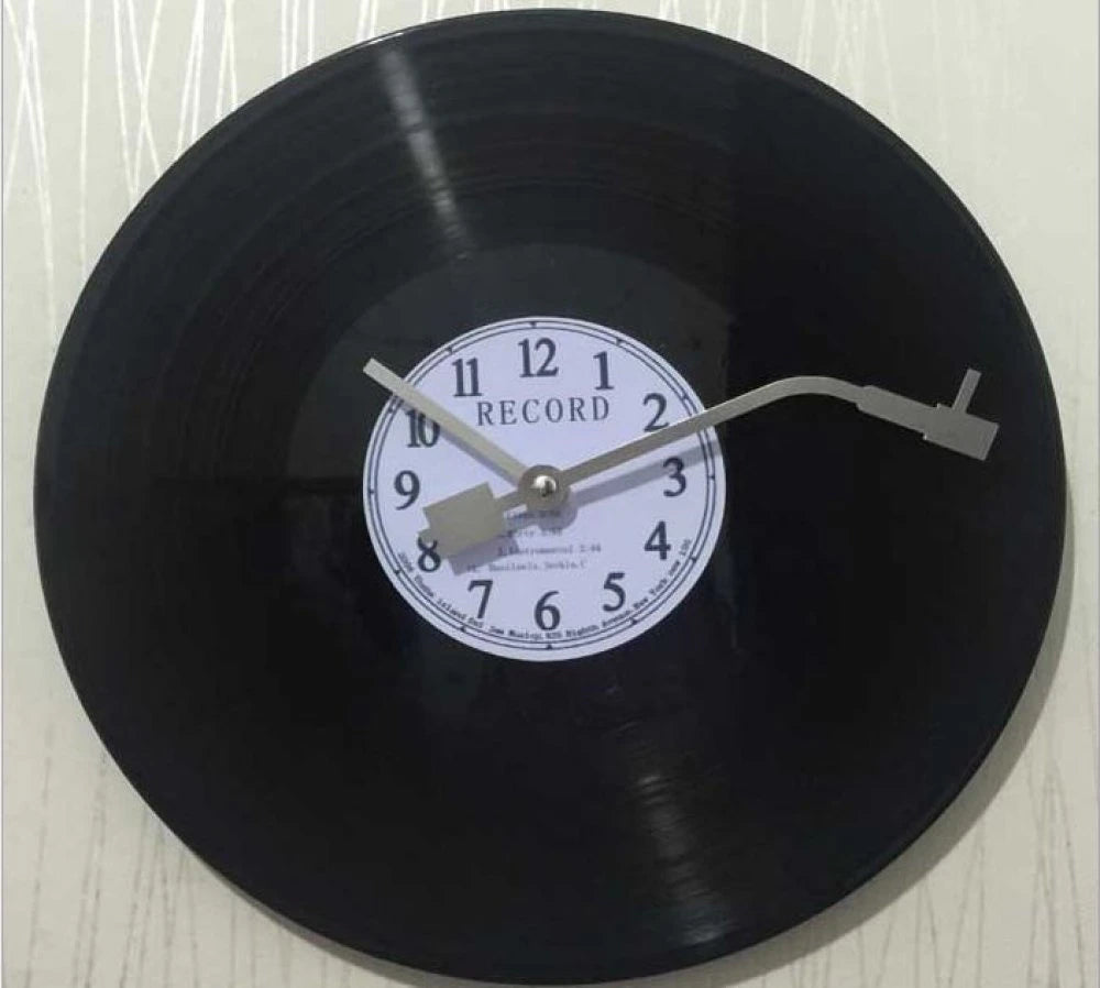 Vinyl clock