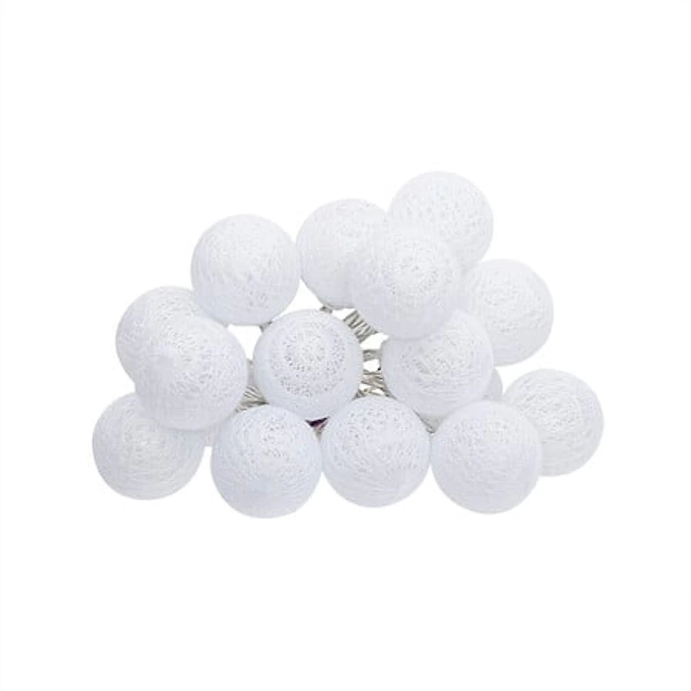 Girlande LED battery 16boul white d3,5, white