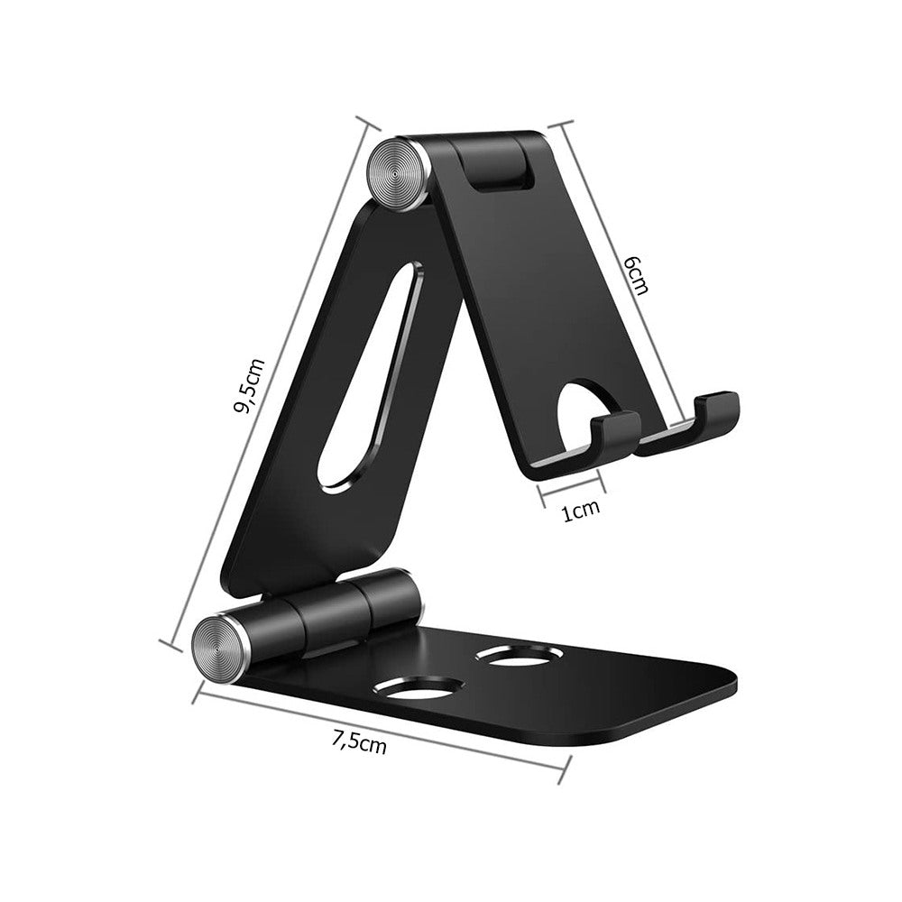Black metal mobile phone holder