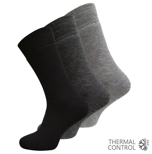3-pack of men's thermal socks with soft cuff